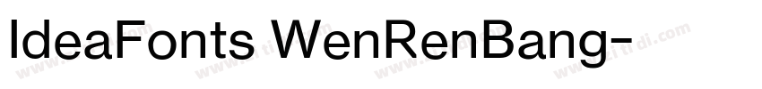 IdeaFonts WenRenBang字体转换